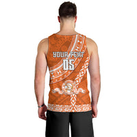 Custom Tailulu College Men Tank Top Tongan Kupesi Pattern LT05 - Polynesian Pride