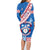 Custom Apifoou College Family Matching Long Sleeve Bodycon Dress and Hawaiian Shirt Tongan Kupesi Pattern LT05 - Polynesian Pride