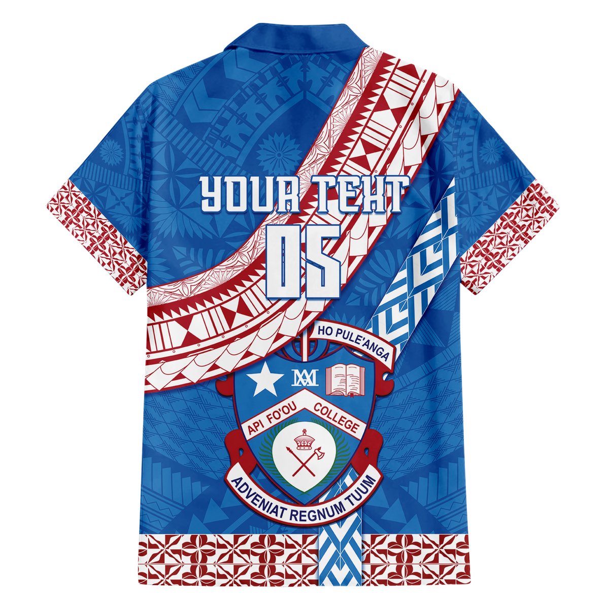 Custom Apifoou College Hawaiian Shirt Tongan Kupesi Pattern LT05 - Polynesian Pride