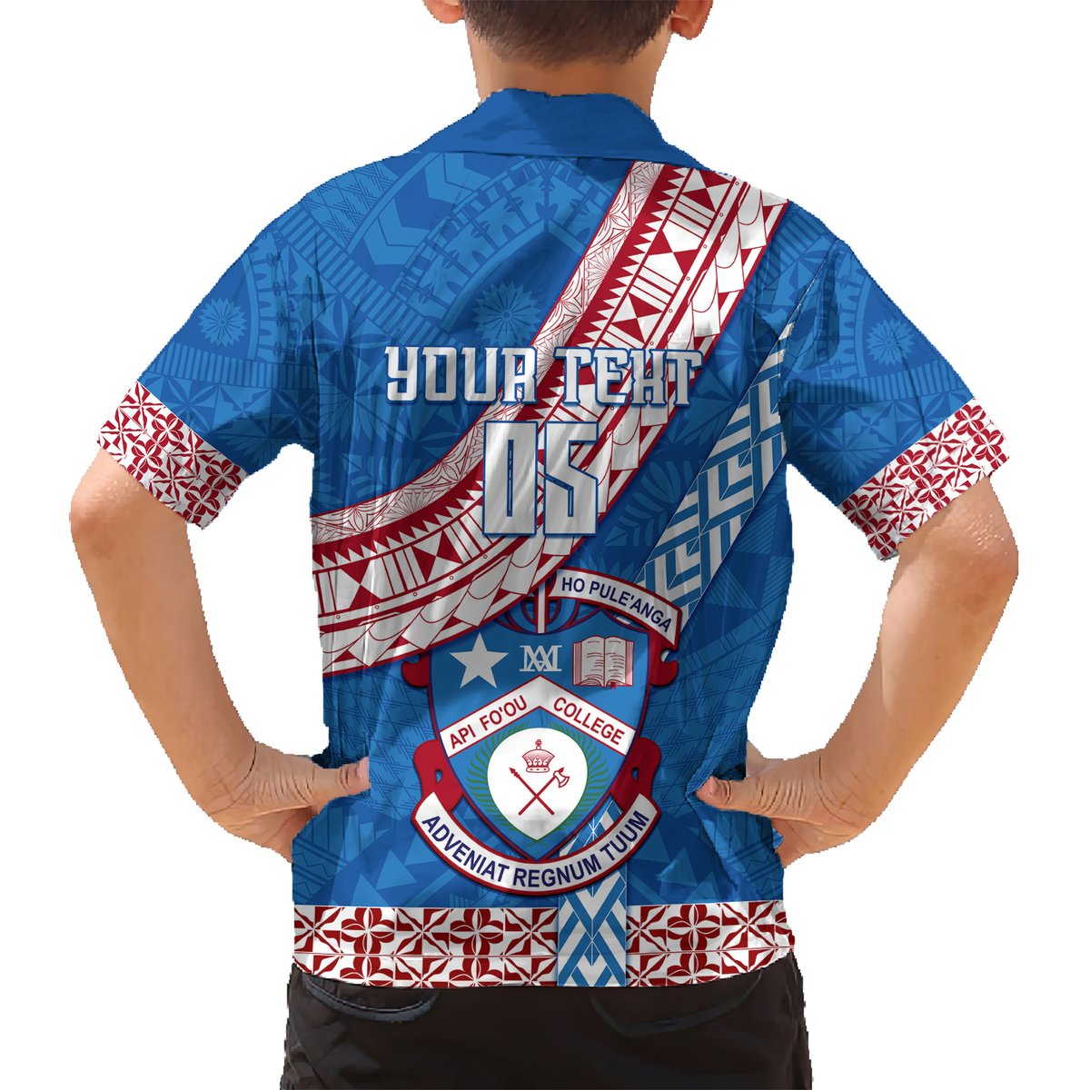 Custom Apifoou College Hawaiian Shirt Tongan Kupesi Pattern LT05 - Polynesian Pride