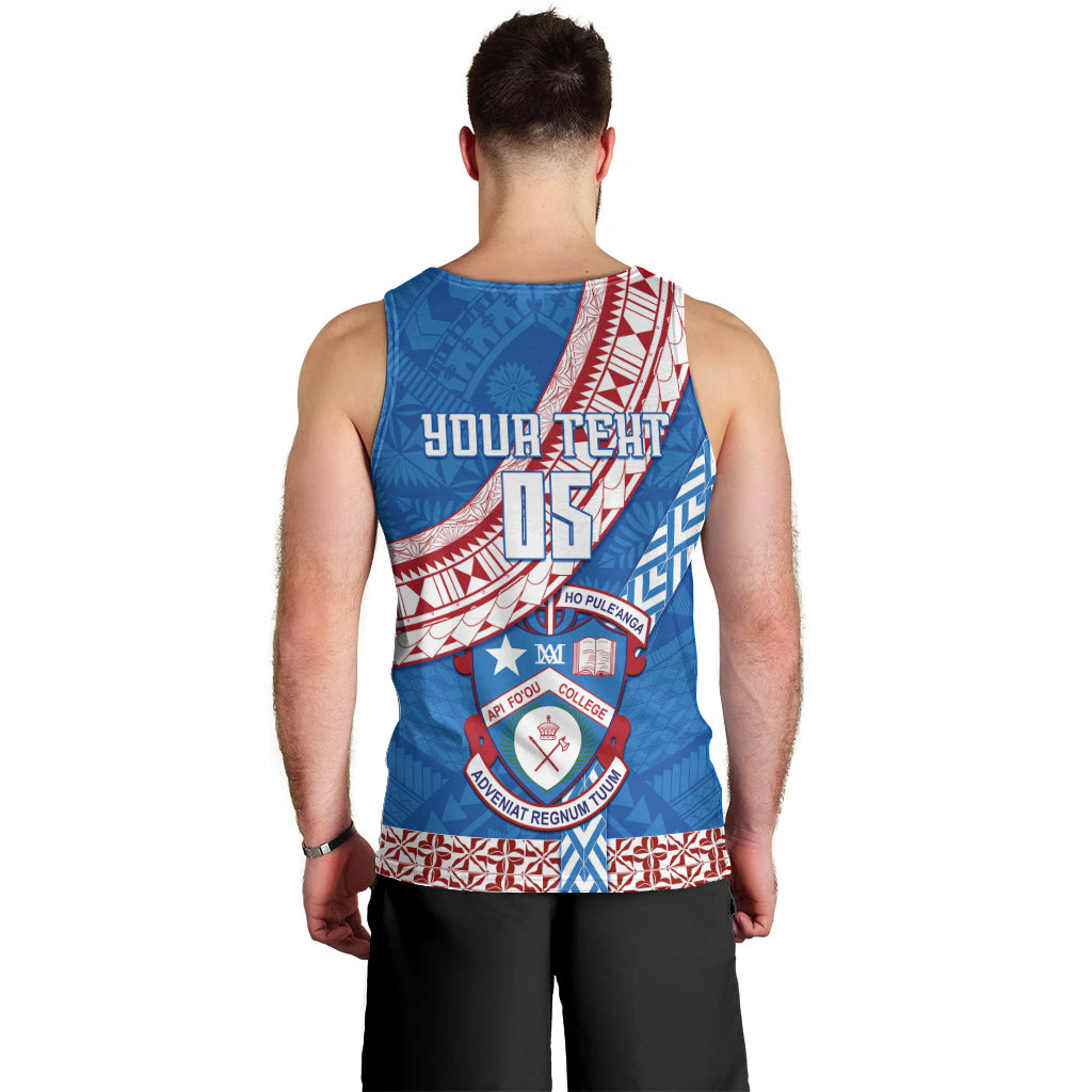 Custom Apifoou College Men Tank Top Tongan Kupesi Pattern LT05 - Polynesian Pride