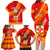 Custom Kolisi Tonga Family Matching Long Sleeve Bodycon Dress and Hawaiian Shirt Tongan Kupesi Pattern LT05 - Polynesian Pride