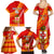 Custom Kolisi Tonga Family Matching Summer Maxi Dress and Hawaiian Shirt Tongan Kupesi Pattern LT05 - Polynesian Pride