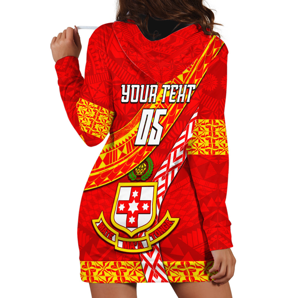 Custom Kolisi Tonga Hoodie Dress Tongan Kupesi Pattern LT05 - Polynesian Pride