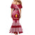 Custom Beulah College Family Matching Mermaid Dress and Hawaiian Shirt Tongan Kupesi Pattern LT05 - Polynesian Pride