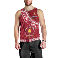 Custom Beulah College Men Tank Top Tongan Kupesi Pattern LT05 - Polynesian Pride