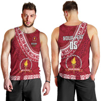 Custom Beulah College Men Tank Top Tongan Kupesi Pattern LT05 - Polynesian Pride