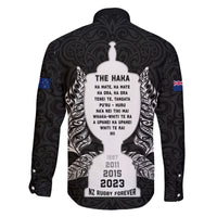 New Zealand Rugby Family Matching Summer Maxi Dress and Hawaiian Shirt The Haka With Champions Cup LT05 - Polynesian Pride