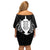 New Zealand Rugby Off Shoulder Short Dress The Haka With Champions Cup LT05 - Polynesian Pride