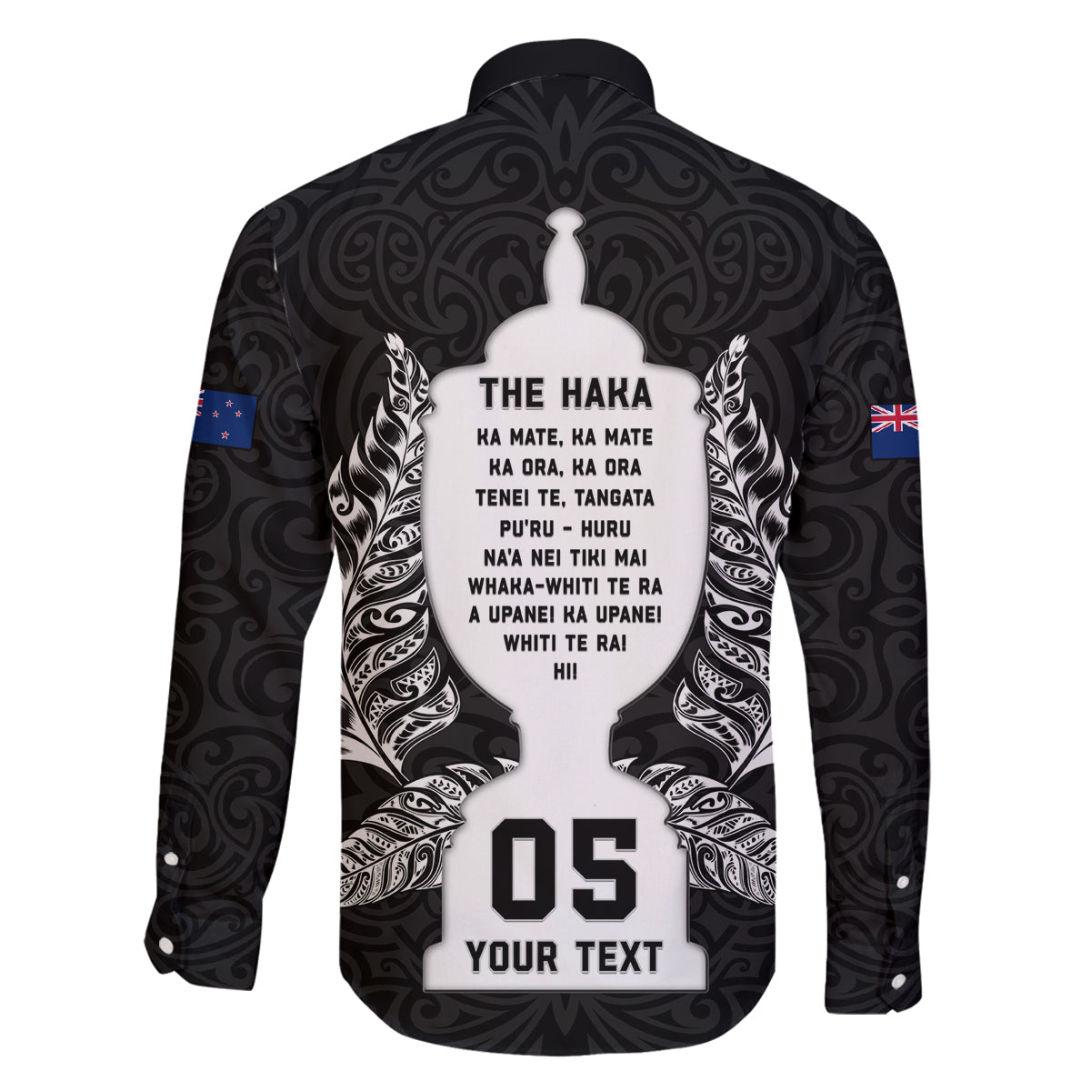 Custom New Zealand Rugby Family Matching Off Shoulder Long Sleeve Dress and Hawaiian Shirt The Haka With Champions Cup LT05 - Polynesian Pride