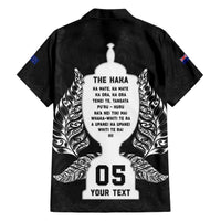 Custom New Zealand Rugby Family Matching Short Sleeve Bodycon Dress and Hawaiian Shirt The Haka With Champions Cup LT05 - Polynesian Pride