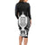 Custom New Zealand Rugby Long Sleeve Bodycon Dress The Haka With Champions Cup LT05 - Polynesian Pride