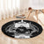 New Zealand Rugby Round Carpet The Haka With Champions Cup LT05 - Polynesian Pride