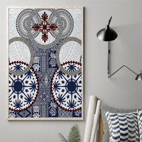 Hawaii Canvas Wall Art Barkcloth Pattern Vintage Style LT05 - Polynesian Pride