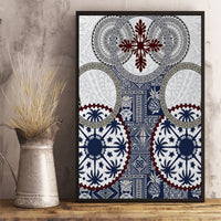Hawaii Canvas Wall Art Barkcloth Pattern Vintage Style LT05 - Polynesian Pride