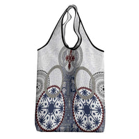 Hawaii Grocery Bag Barkcloth Pattern Vintage Style