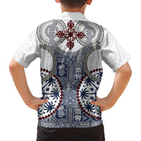 Hawaii Kid Hawaiian Shirt Barkcloth Pattern Vintage Style LT05 - Polynesian Pride