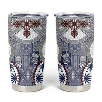 Hawaii Tumbler Cup Barkcloth Pattern Vintage Style