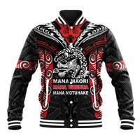 Aotearoa Mana Maori Baseball Jacket Toitu Te Tiriti LT05 Unisex Black - Polynesian Pride