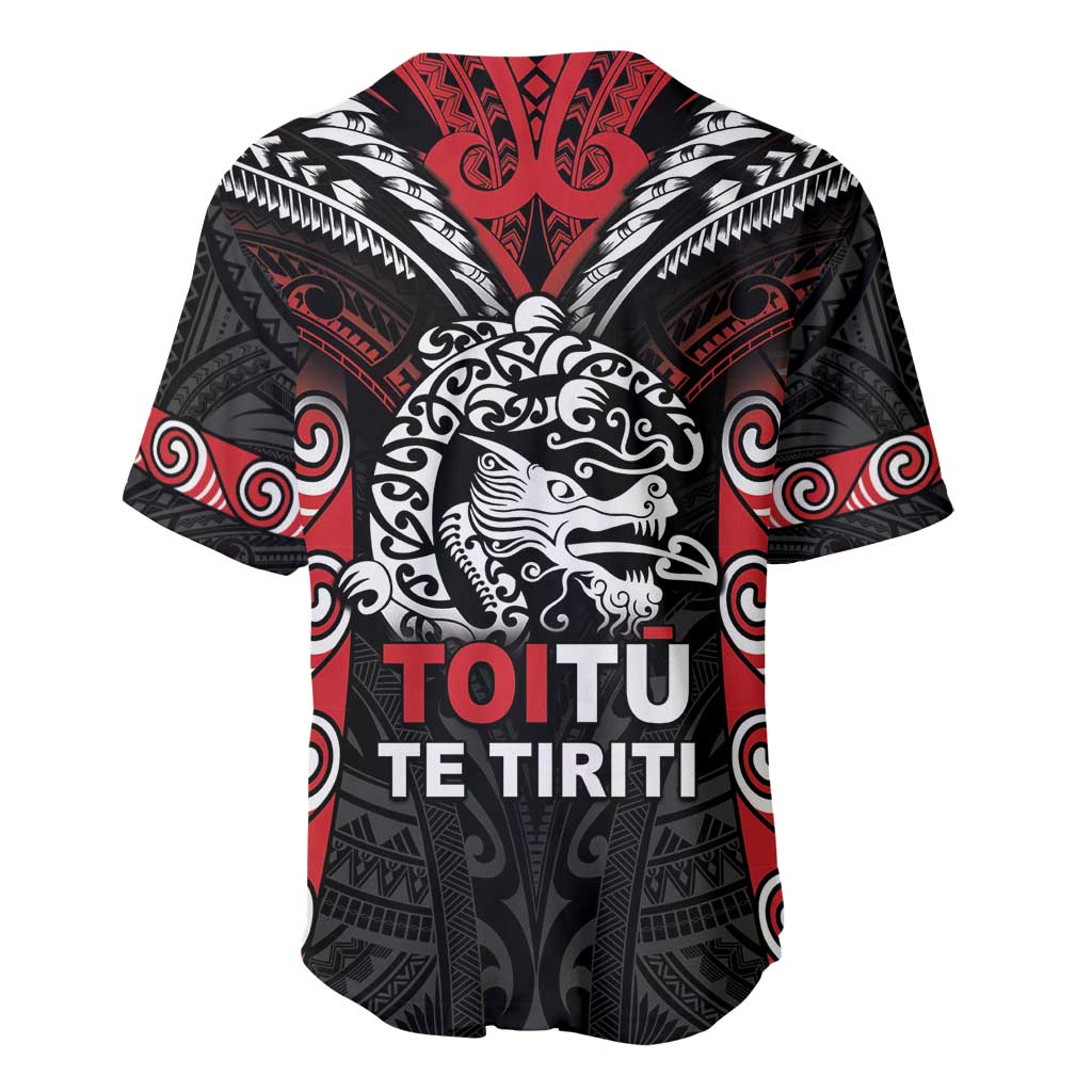 Aotearoa Mana Maori Baseball Jersey Toitu Te Tiriti
