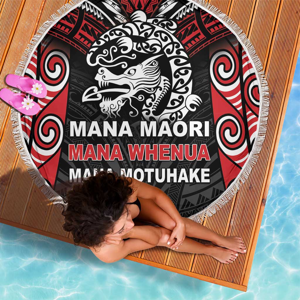Aotearoa Mana Maori Beach Blanket Toitu Te Tiriti LT05 - Polynesian Pride