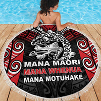 Aotearoa Mana Maori Beach Blanket Toitu Te Tiriti LT05 - Polynesian Pride
