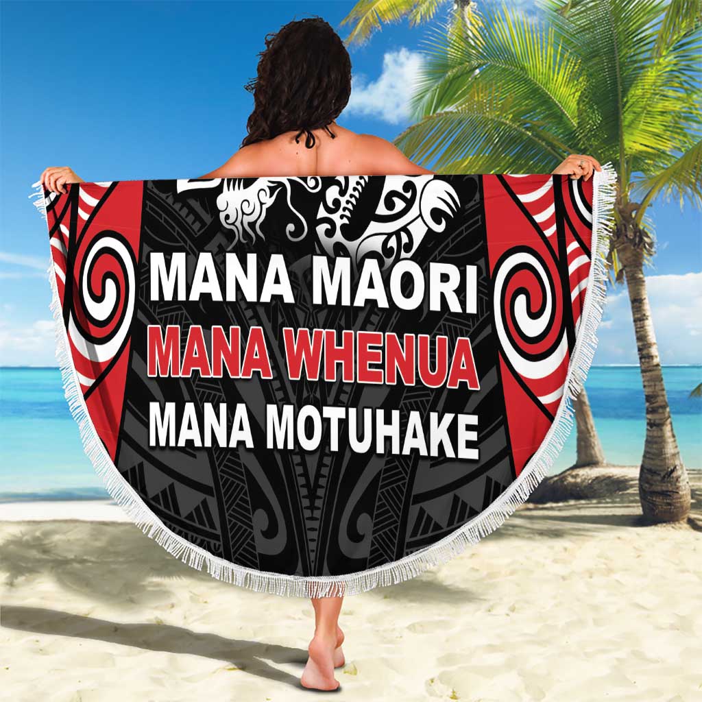 Aotearoa Mana Maori Beach Blanket Toitu Te Tiriti LT05 - Polynesian Pride