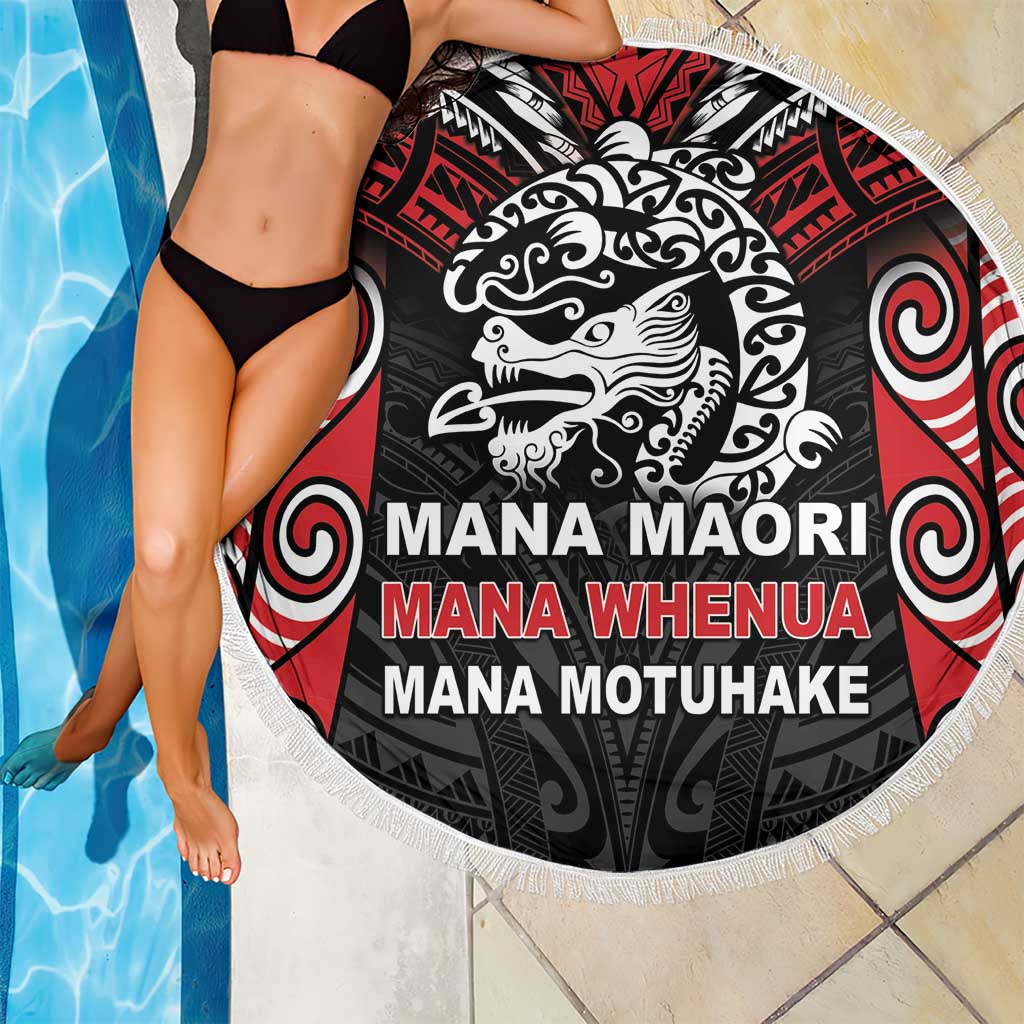 Aotearoa Mana Maori Beach Blanket Toitu Te Tiriti LT05 - Polynesian Pride