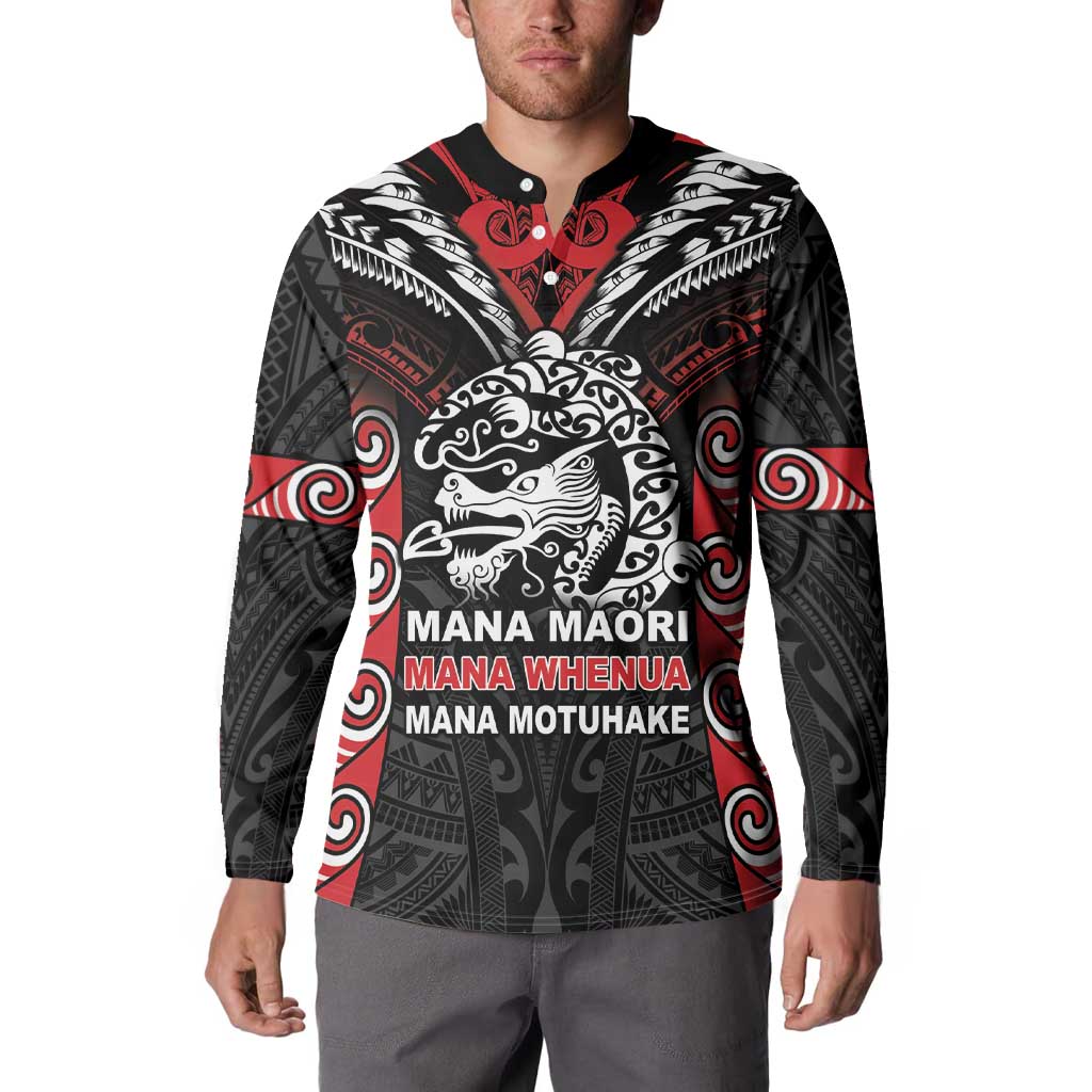 Aotearoa Mana Maori Button Sweatshirt Toitu Te Tiriti