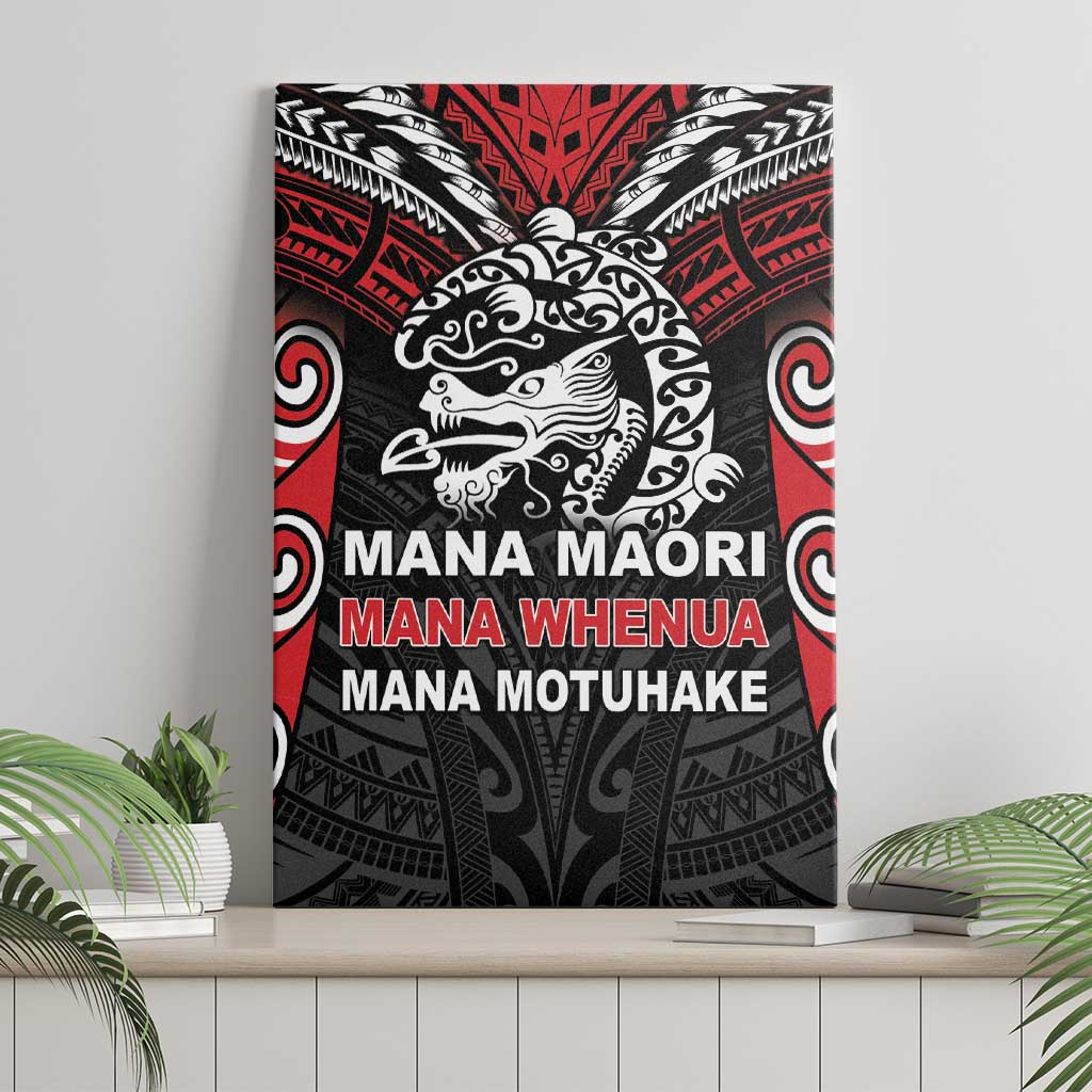 Aotearoa Mana Maori Canvas Wall Art Toitu Te Tiriti LT05 - Polynesian Pride