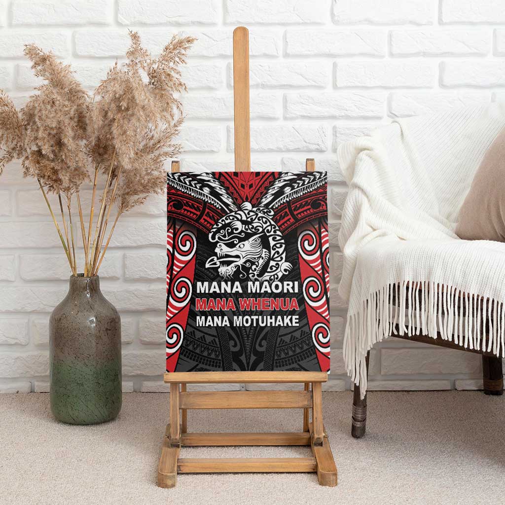 Aotearoa Mana Maori Canvas Wall Art Toitu Te Tiriti LT05 - Polynesian Pride