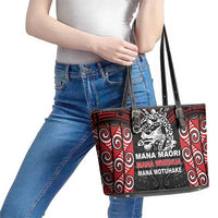 Aotearoa Mana Maori Leather Tote Bag Toitu Te Tiriti LT05 - Polynesian Pride