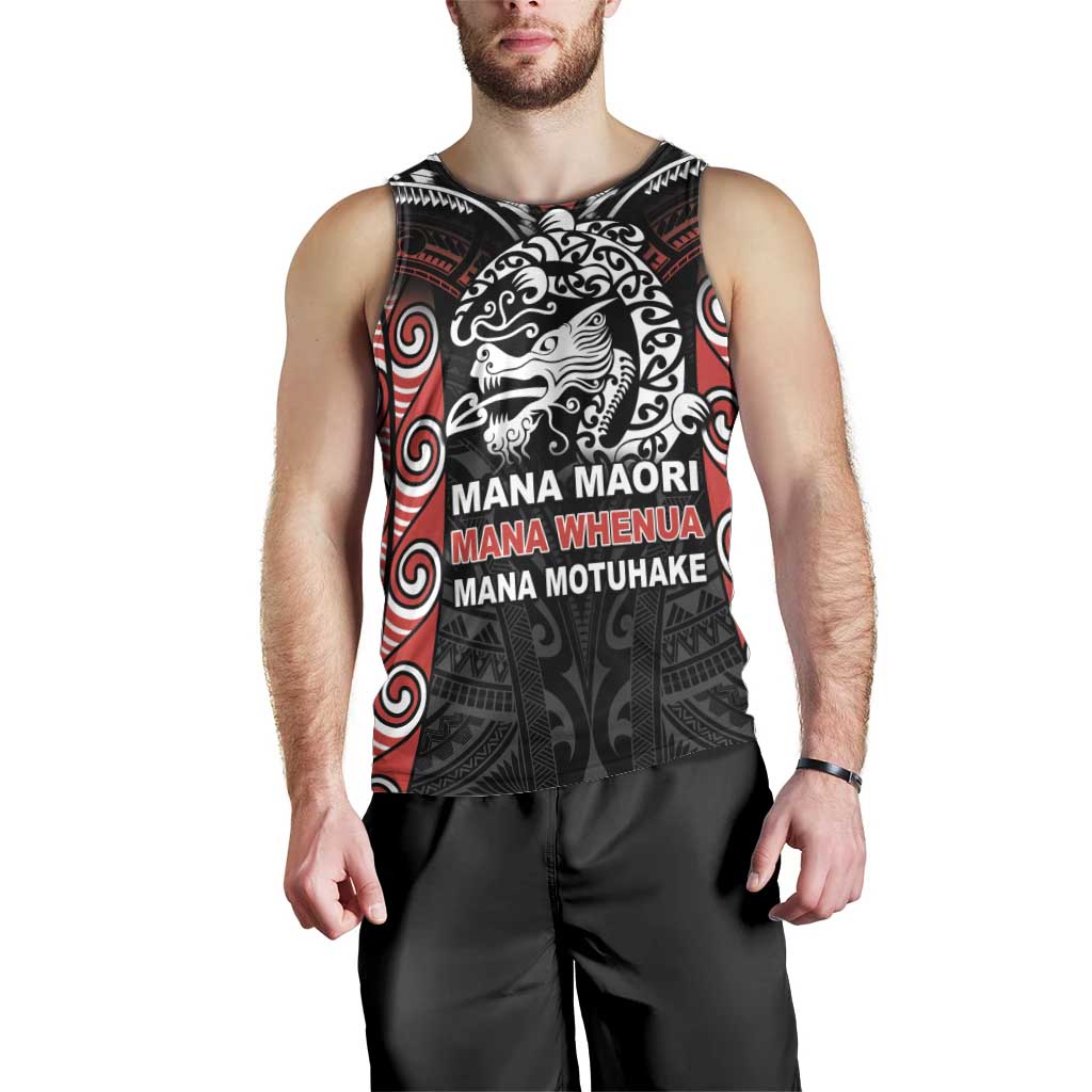 Aotearoa Mana Maori Men Tank Top Toitu Te Tiriti LT05 - Polynesian Pride