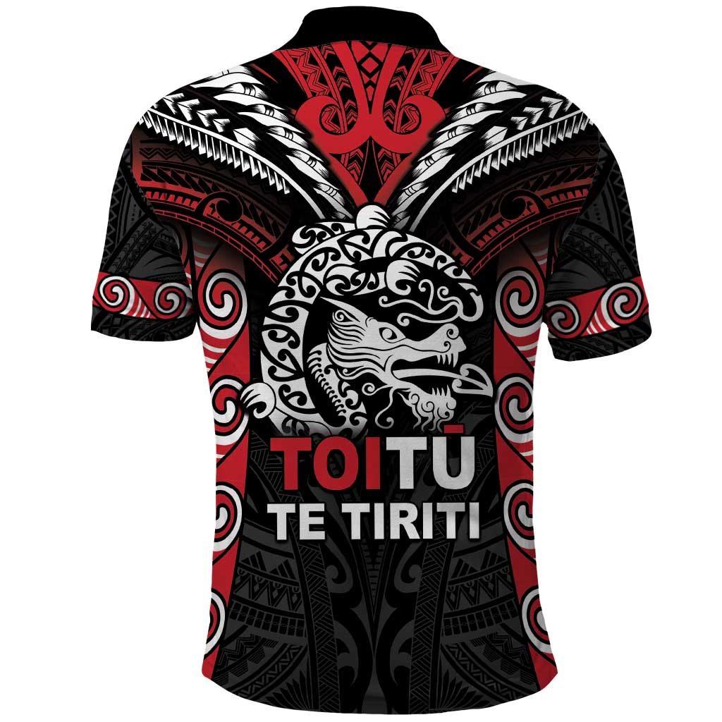 Aotearoa Mana Maori Polo Shirt Toitu Te Tiriti LT05 - Polynesian Pride