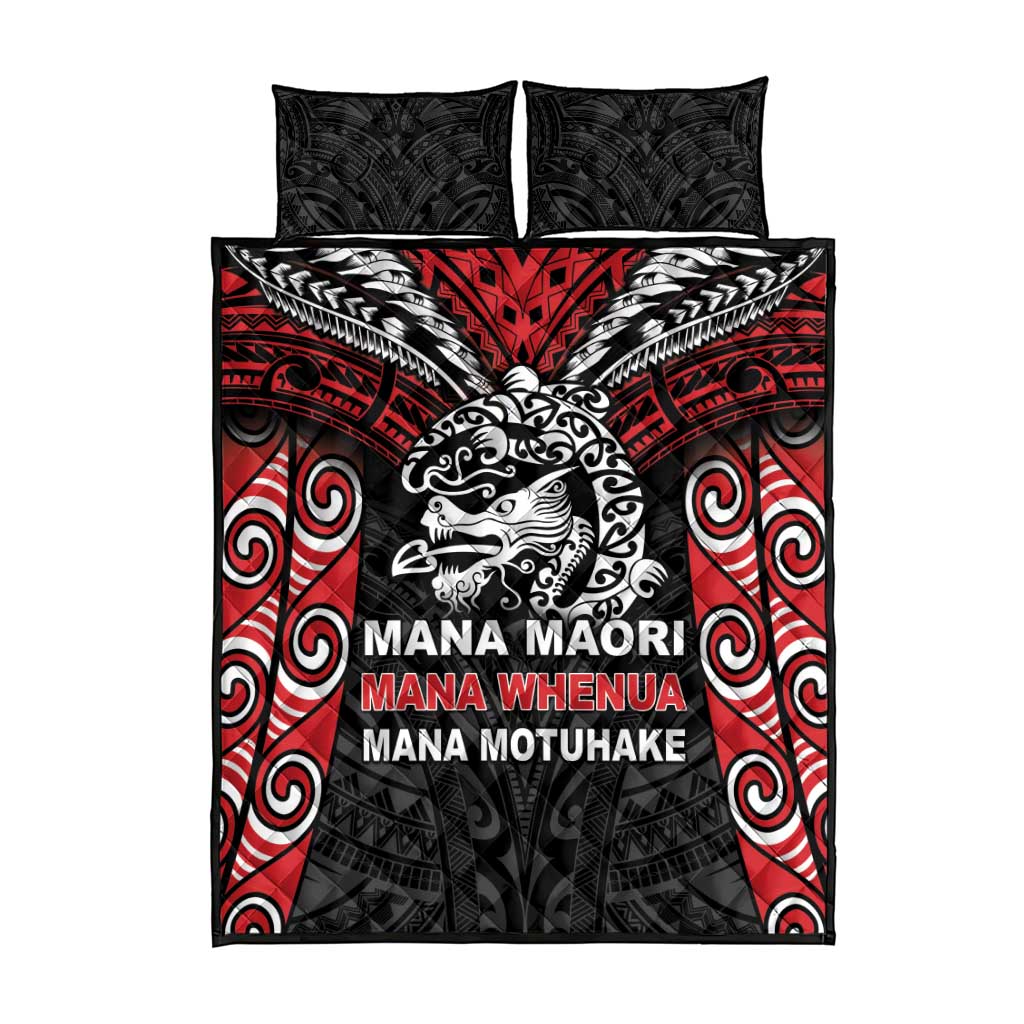 Aotearoa Mana Maori Quilt Bed Set Toitu Te Tiriti LT05 - Polynesian Pride