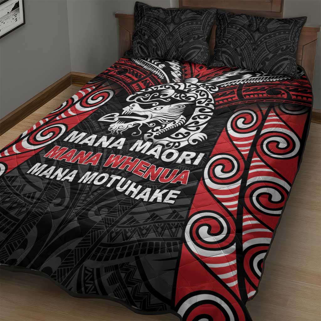 Aotearoa Mana Maori Quilt Bed Set Toitu Te Tiriti LT05 - Polynesian Pride