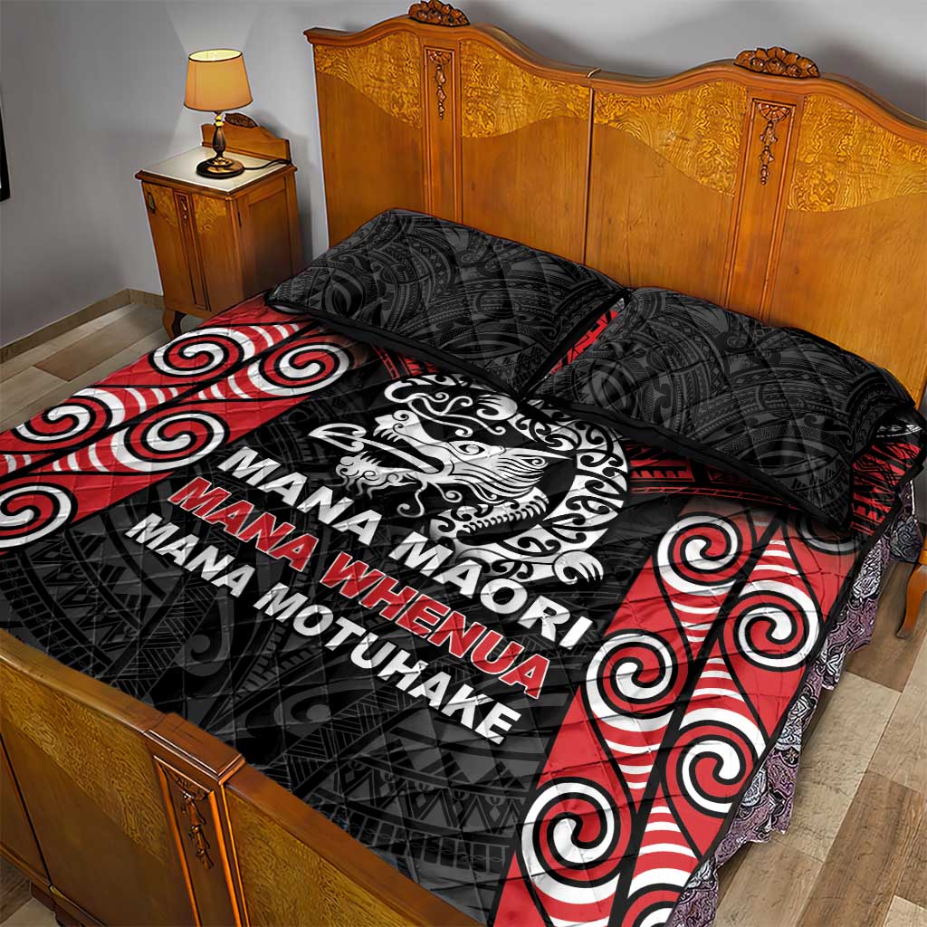 Aotearoa Mana Maori Quilt Bed Set Toitu Te Tiriti LT05 - Polynesian Pride