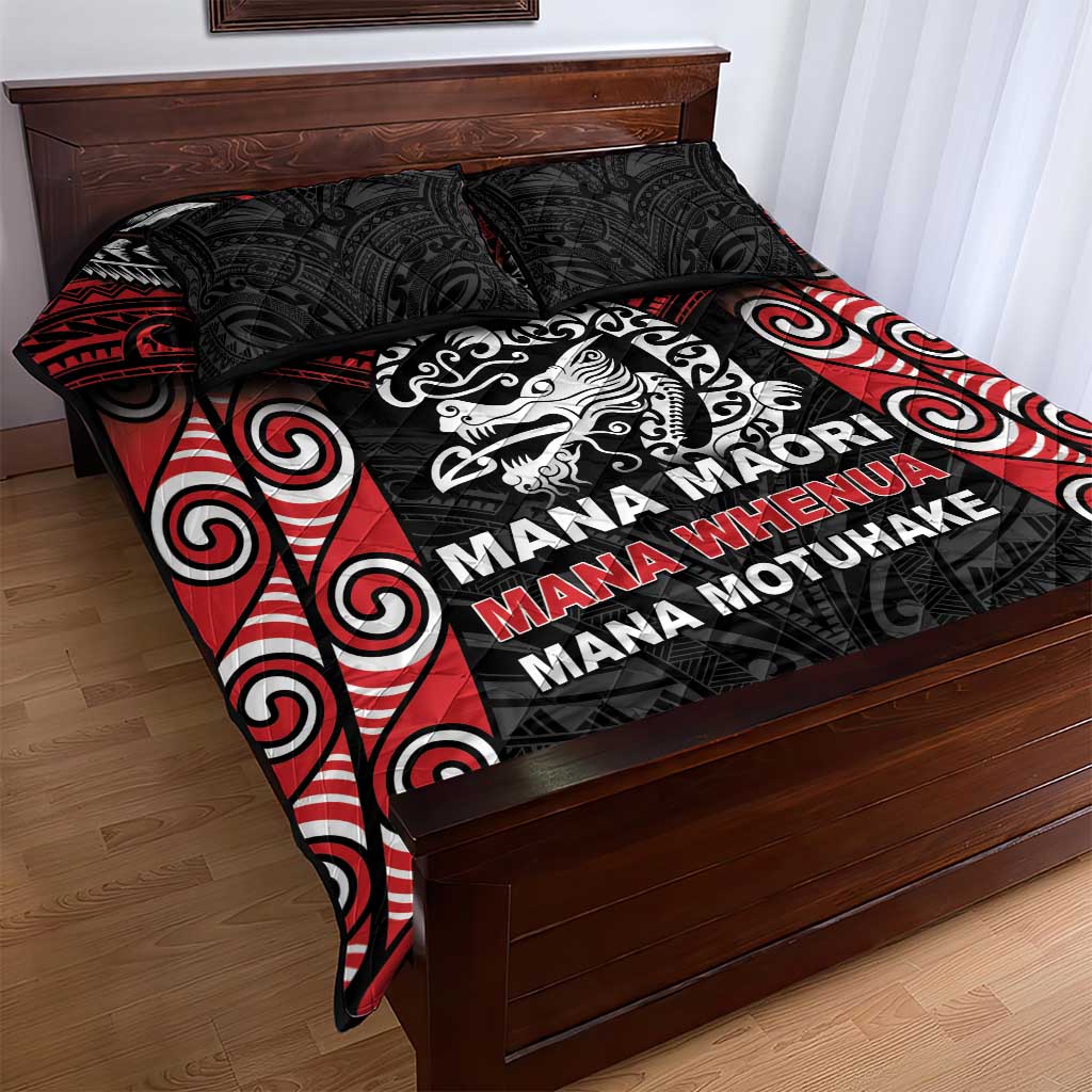 Aotearoa Mana Maori Quilt Bed Set Toitu Te Tiriti LT05 - Polynesian Pride