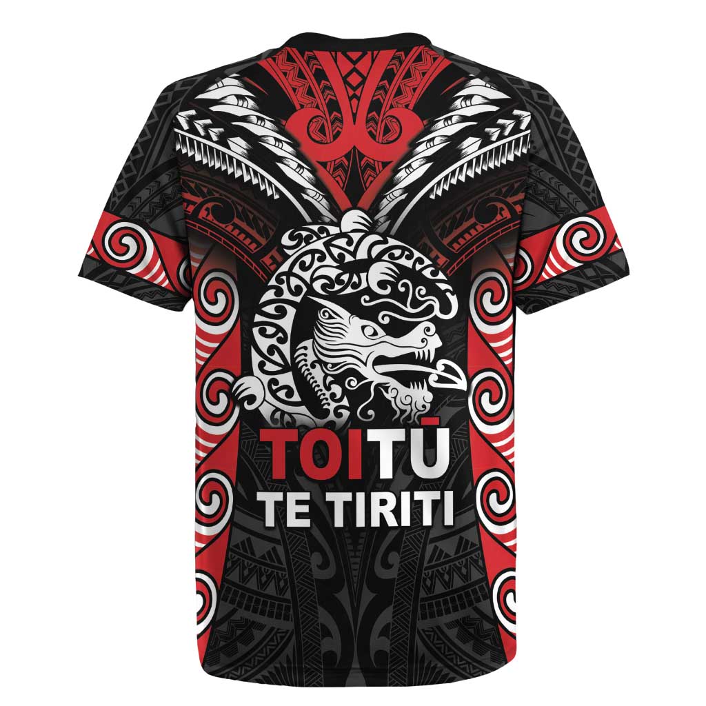 Aotearoa Mana Maori Rugby Jersey Toitu Te Tiriti LT05 - Polynesian Pride