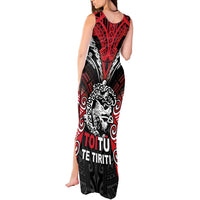 Aotearoa Mana Maori Tank Maxi Dress Toitu Te Tiriti LT05 - Polynesian Pride