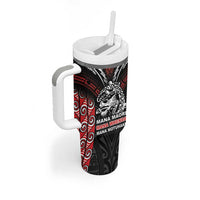 Aotearoa Mana Maori Tumbler With Handle Toitu Te Tiriti LT05 - Polynesian Pride