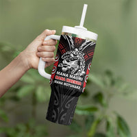 Aotearoa Mana Maori Tumbler With Handle Toitu Te Tiriti LT05 - Polynesian Pride