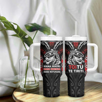 Aotearoa Mana Maori Tumbler With Handle Toitu Te Tiriti LT05 - Polynesian Pride