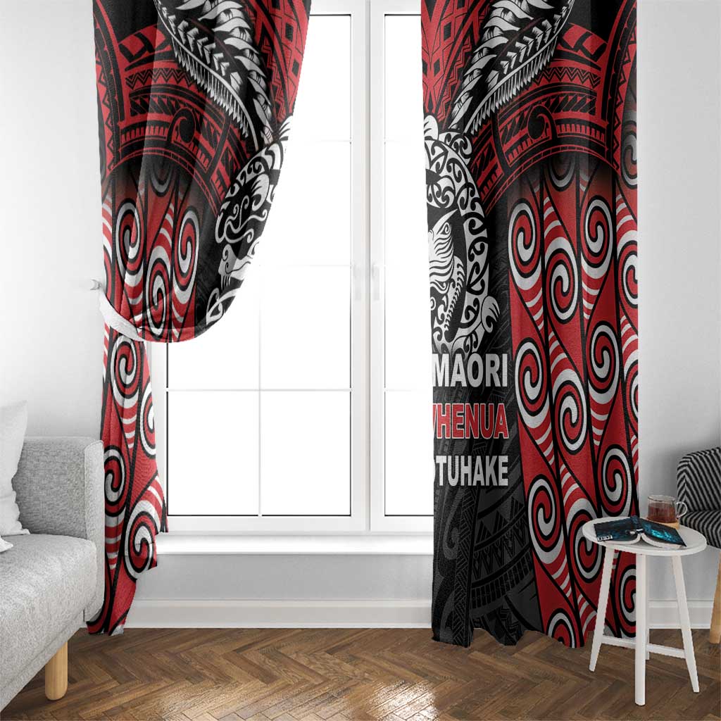 Aotearoa Mana Maori Window Curtain Toitu Te Tiriti LT05 - Polynesian Pride