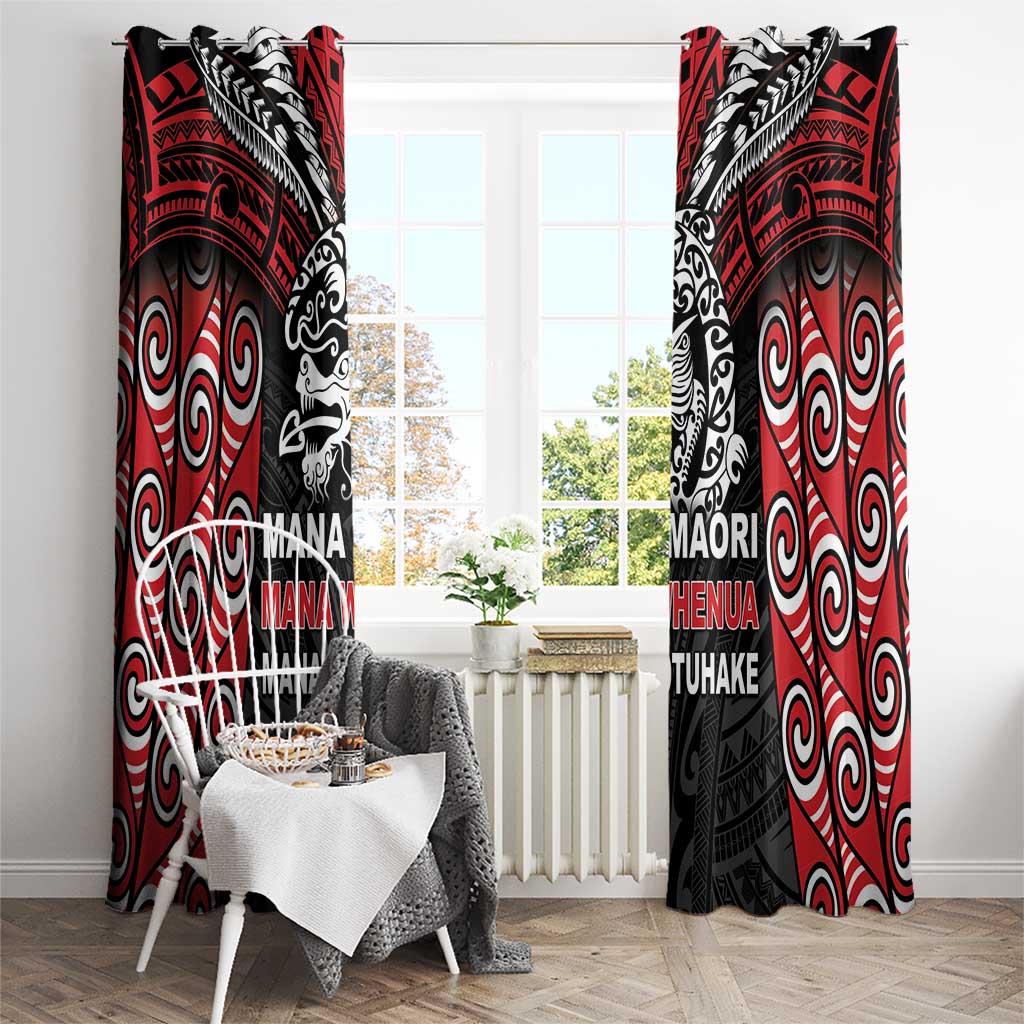 Aotearoa Mana Maori Window Curtain Toitu Te Tiriti LT05 - Polynesian Pride