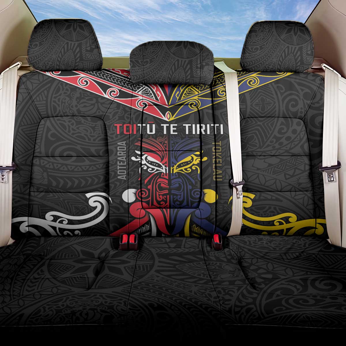 Tokelau And Aotearoa Back Car Seat Cover Together For Te Tiriti O Waitangi