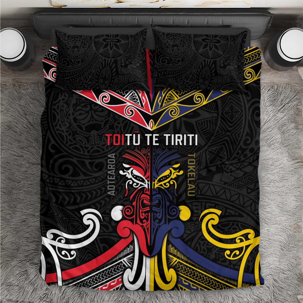 Tokelau And Aotearoa Bedding Set Together For Te Tiriti O Waitangi