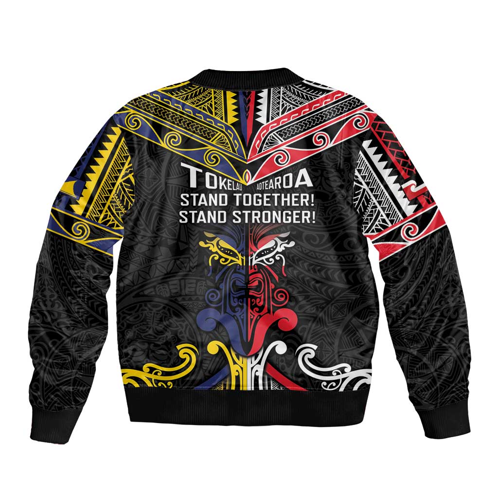 Tokelau And Aotearoa Bomber Jacket Together For Te Tiriti O Waitangi
