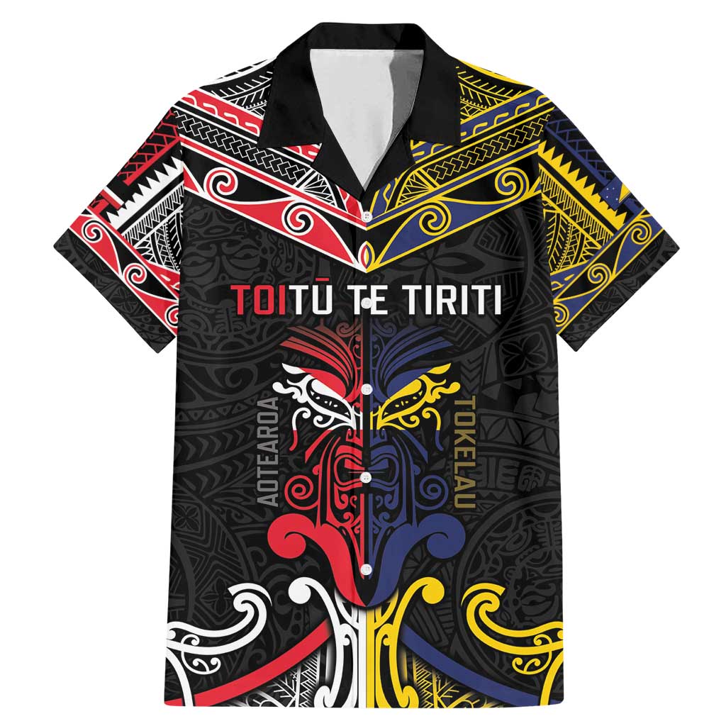 Tokelau And Aotearoa Family Matching Mermaid Dress and Hawaiian Shirt Together For Te Tiriti O Waitangi