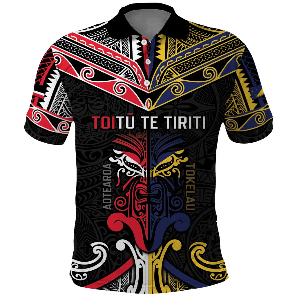 Tokelau And Aotearoa Polo Shirt Together For Te Tiriti O Waitangi